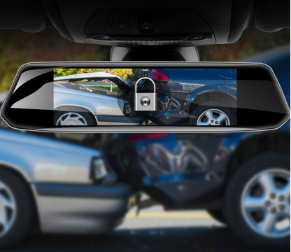 Car Video Recorder Auto Registrar Stream Mirror With Rear View Camera