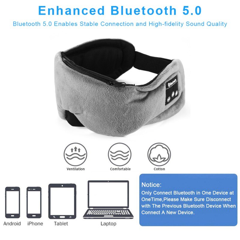 Earphone Music Headband Sleeping Eye Mask