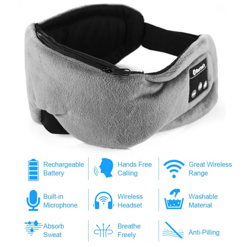 Earphone Music Headband Sleeping Eye Mask