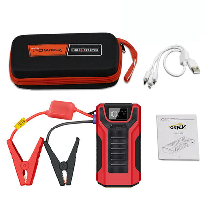 GKFLY Car Jump Starter Portable 12V Petrol Diesel Starting Device Cables Portable Power Bank 1200A Car Battery Charger Buster