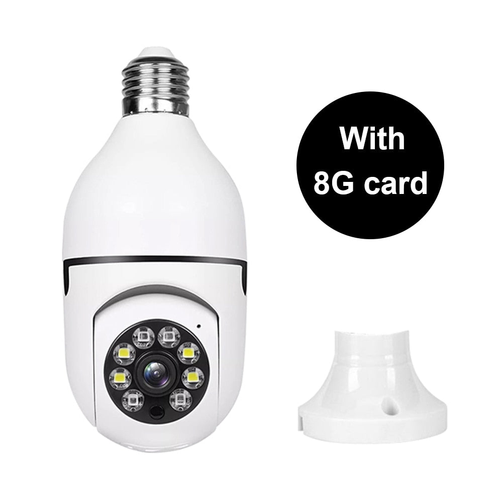 Bulb Surveillance Camera 2MP Night Vision Wireless