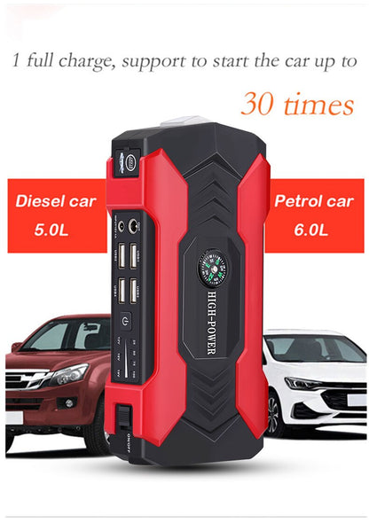 20000mAh Car Jump Starter Power Bank 200-600A Portable Charger Car Booster 12V Auto Starting Device Emergency Battery Car Start