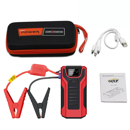 GKFLY Car Jump Starter Portable 12V Petrol Diesel Starting Device Cables Portable Power Bank 1200A Car Battery Charger Buster