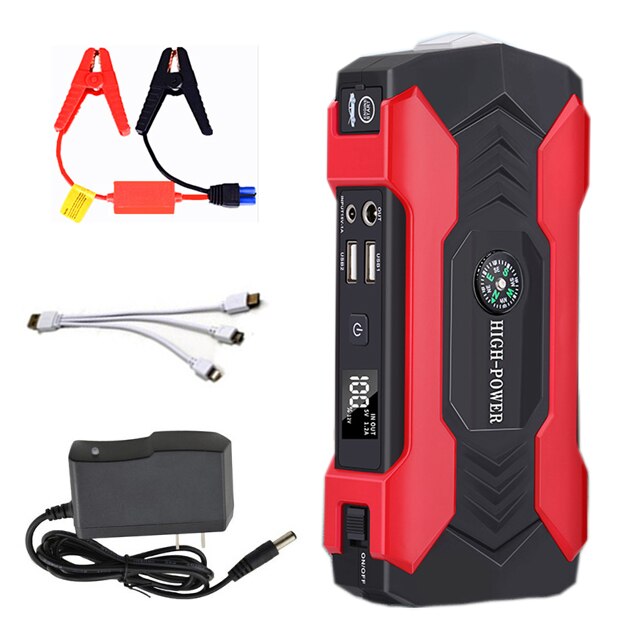 20000mAh Car Jump Starter Power Bank 200-600A Portable Charger Car Booster 12V Auto Starting Device Emergency Battery Car Start