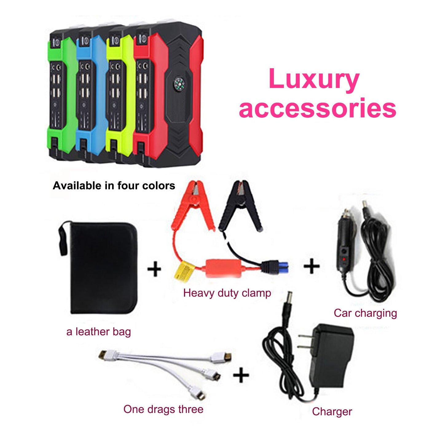 Power Bank 22000mAh 2000A Jump Starter Portable Charger Car Booster 12V Auto Starting Device Emergency Car Battery Starter