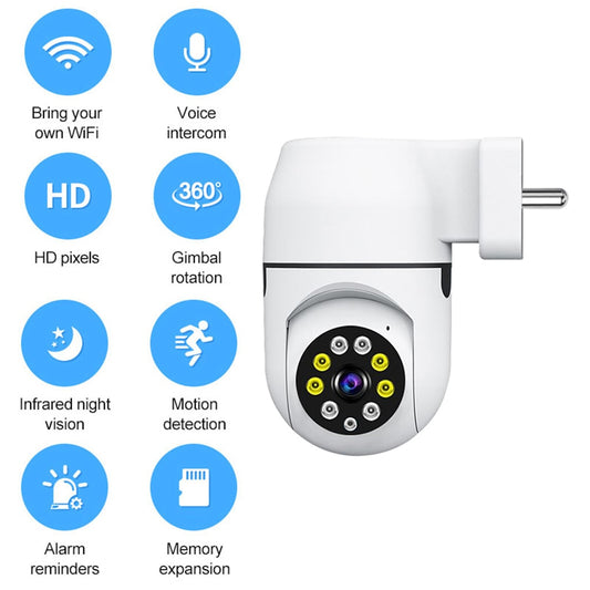 2.4G WiFi Security Camera Two-way Audio 2MP 1080P Wireless IP Camera Wall Mounted IR Night Vision Motion Detection Baby Monitor