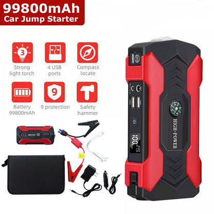 Car Jump Starter Power Bank 200-600A Portable Charger Car Booster 12V Auto Starting Device Emergency Battery Car Start