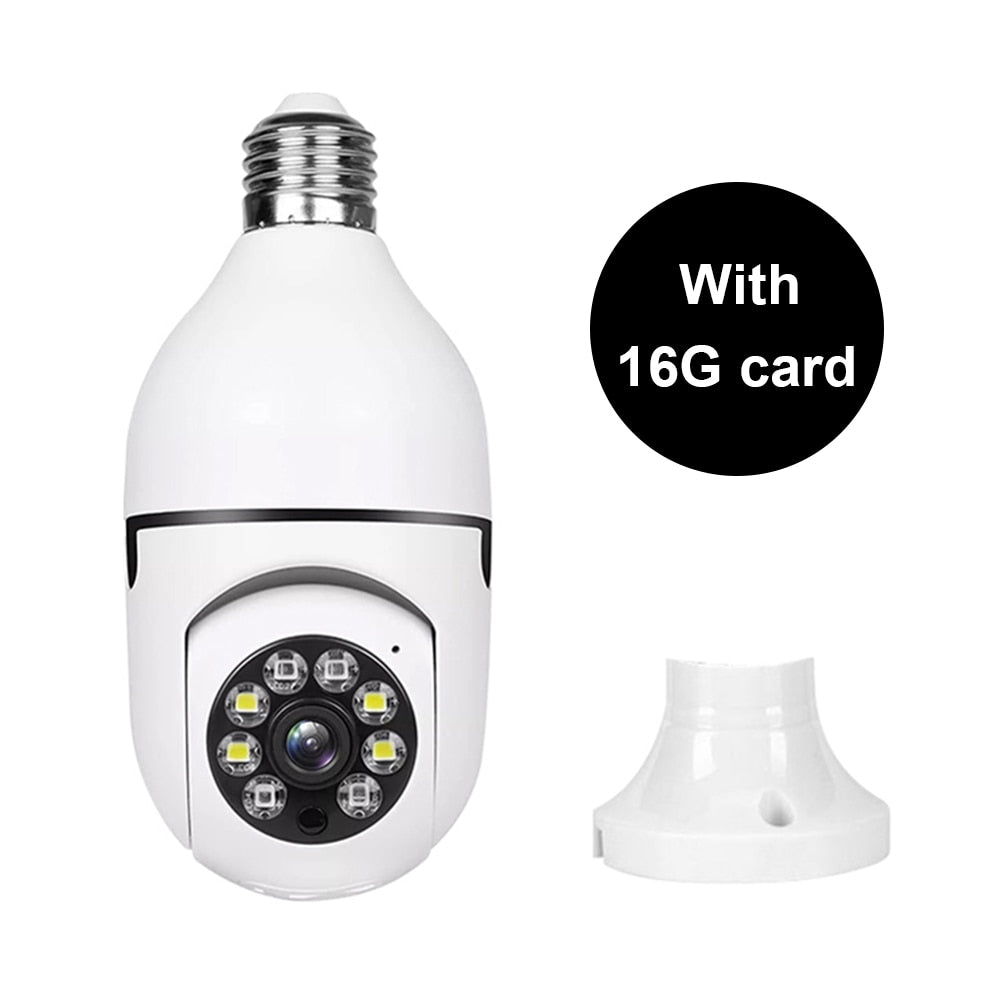 Bulb Surveillance Camera 2MP Night Vision Wireless